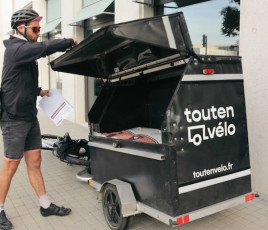 Livraison de farine à vélo