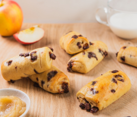 Petits pains aux chunks de chocolat au lait
