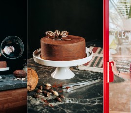 Cyrielle, une des collaboratrices du site CÉMOI de Perpignan, est mise en avant grâce à un élégant triptyque.