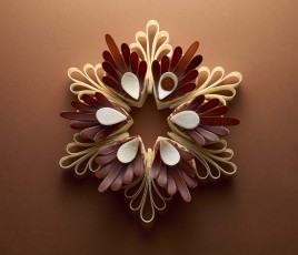 La bûche Contraste développée par Virgilia Lebigre au sein de l'École Valrhona