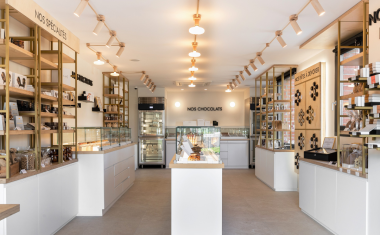 La boutique de Quentin Bailly à Pérenchies, attenante à son laboratoire de 1 500 m2.
